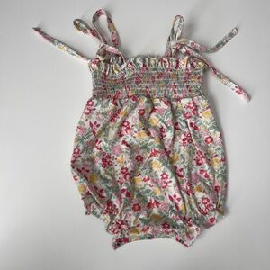 Abby & Evie Floral Baby Romper with Straps size 24 months